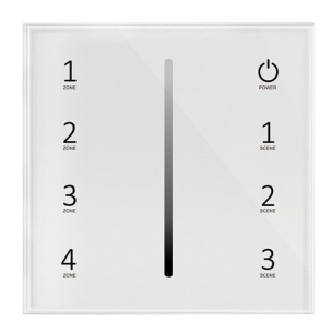 T11-1 WHite LLT-4ZSC230WCWH 4 zone dimming wall controller white