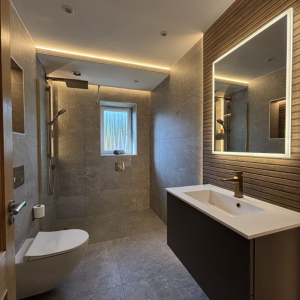 10w 3000k Cut Anywhere COB Strip IP65 makes precision tiling work in bathrooms much easier