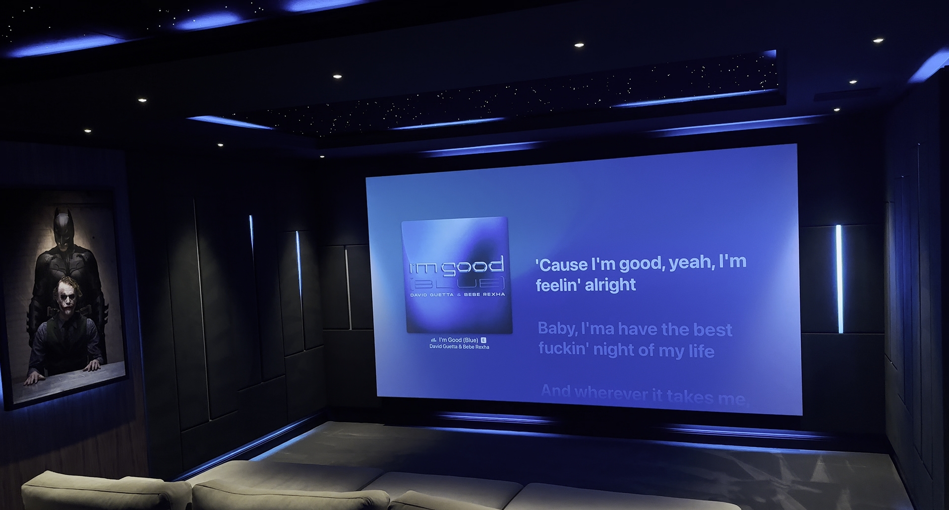 Cinema Room Lighting, Digital Pixel Strip