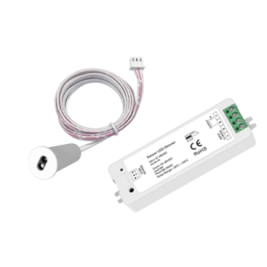 Hand sweep dimming receiver & sensor head for dimming control of cupboard lighting Hand sweep dimming receiver hand sweep dimming sensor