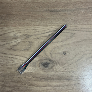 RGBW COB Clip on Tail. Used to crimp power cable to 12mm RGBW COB strip without soldering